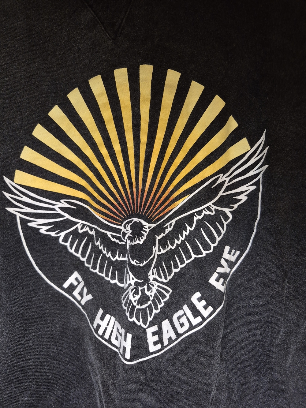 Lost In LUNAR -Fly High Eagle Eye Graphic Hoodie - XL